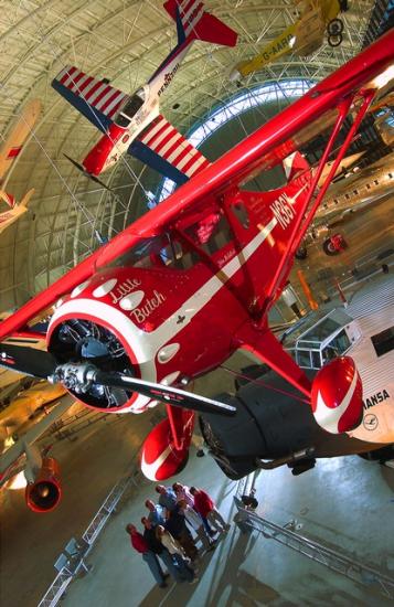 Little Butch, Boeing Aviation Hangar with visitors