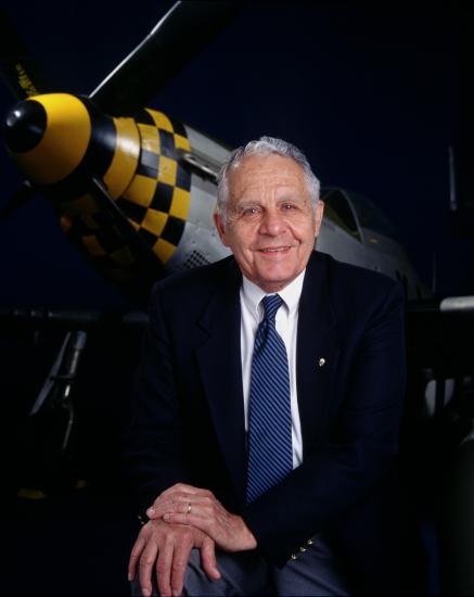 Donald Lopez with North American P-51 Mustang