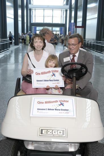 Steven F. Udvar-Hazy Center One Millionth Visitor