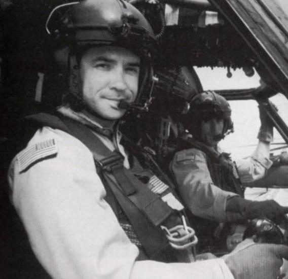 Michael Durant in Blackhawk Cockpit