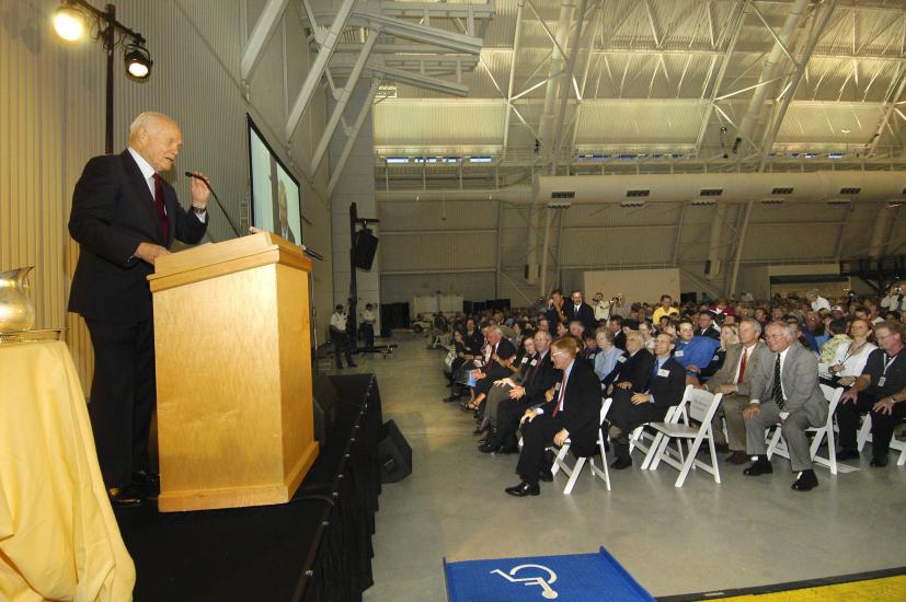 Glenn Inaugurates Lecture Series at Udvar-Hazy