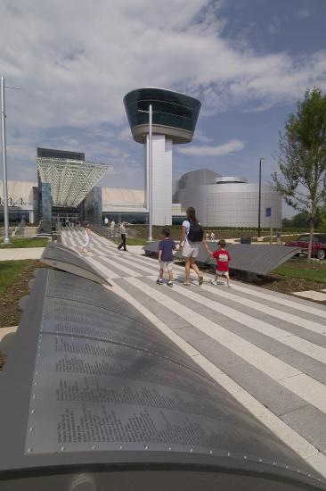 The Wall of Honor Outside the Udvar-Hazy Center