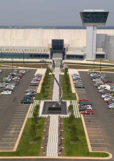 Aerial View of the Wall of Honor