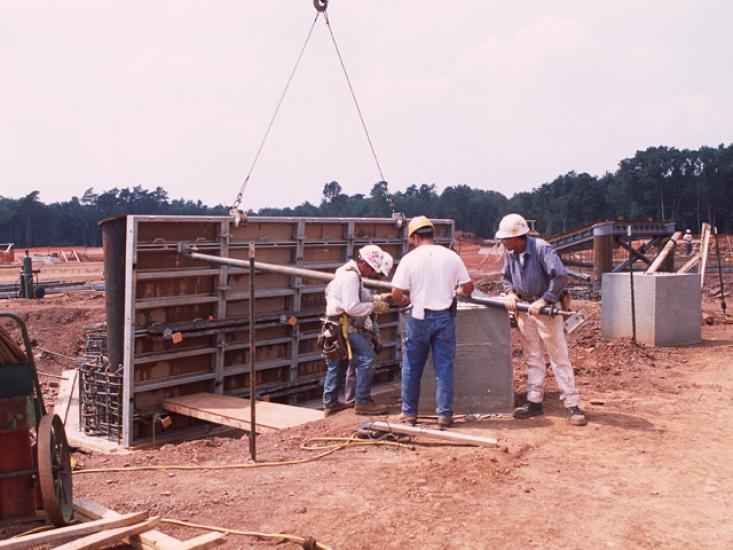 Forms for an Udvar-Hazy Center thrust block