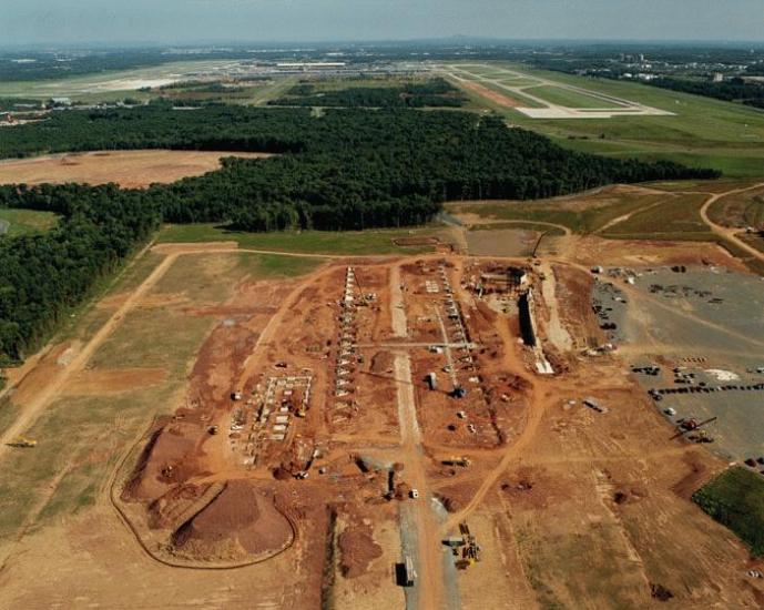 Udvar-Hazy Center Aerial View Looking N, Sep 01