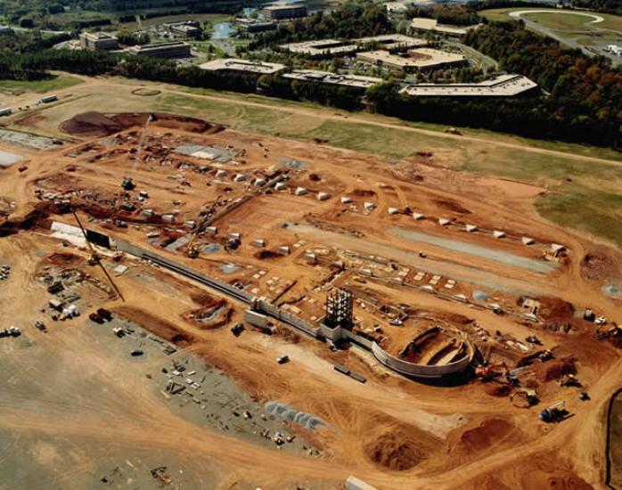 Udvar-Hazy Center Aerial View Looking SW, Oct 01