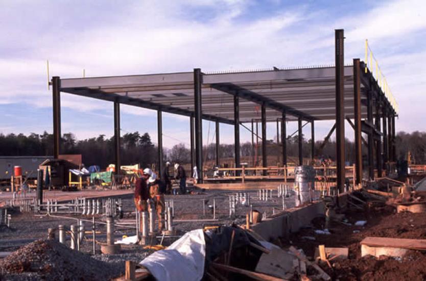 Structural steel for Udvar-Hazy Center utility plant