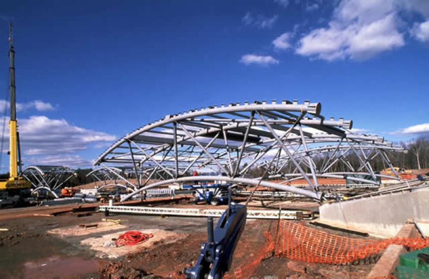 Udvar-Hazy Center Truss Ready to be Raised