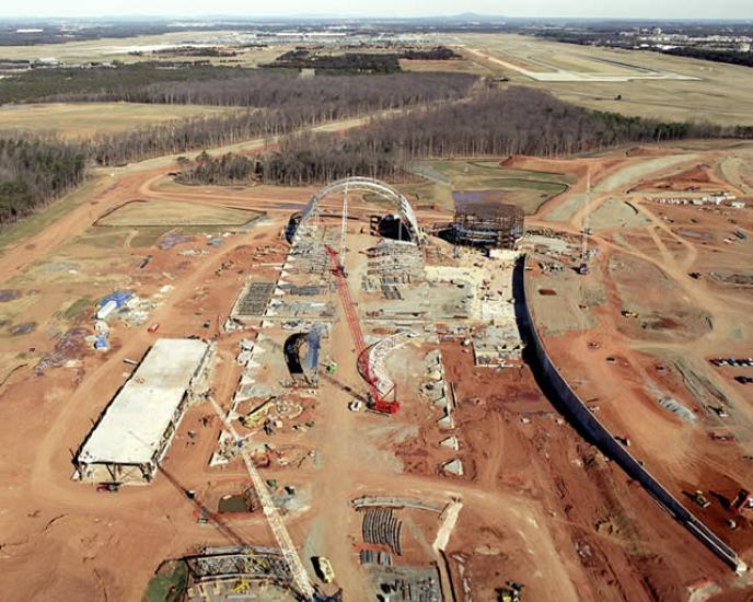 Udvar-Hazy Center Aerial View Looking N, Feb 02