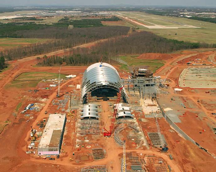 Udvar-Hazy Center Aerial View Looking N, Apr 02