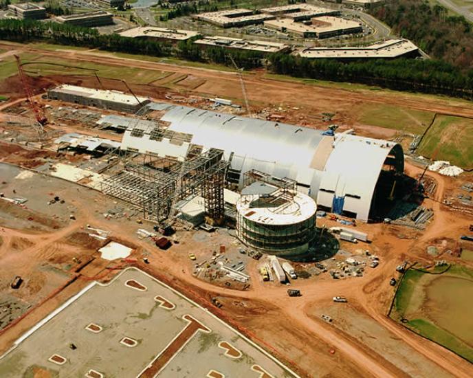 Udvar-Hazy Center Aerial View Looking SW, Apr 02