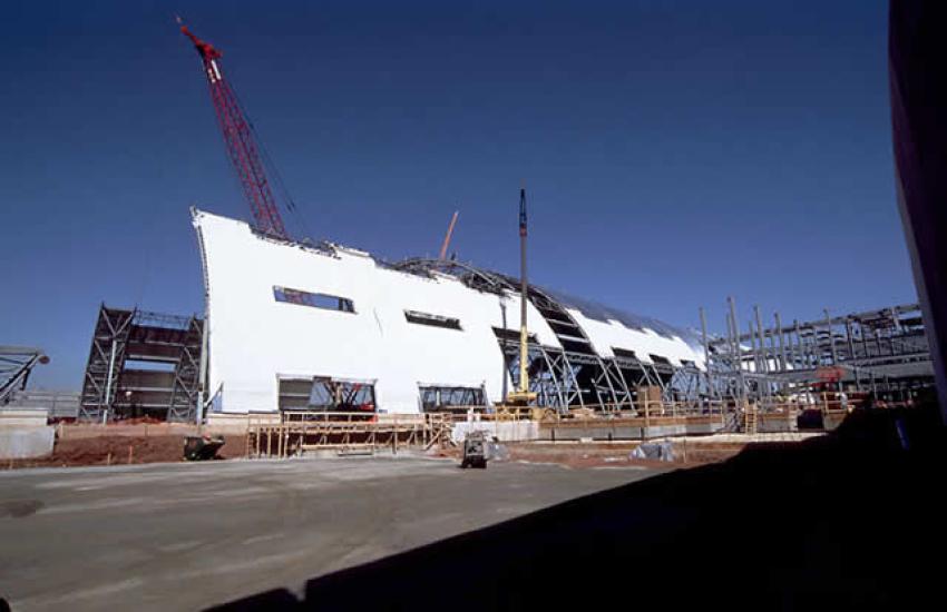 Udvar-Hazy Center Aviation Hangar past halfway point