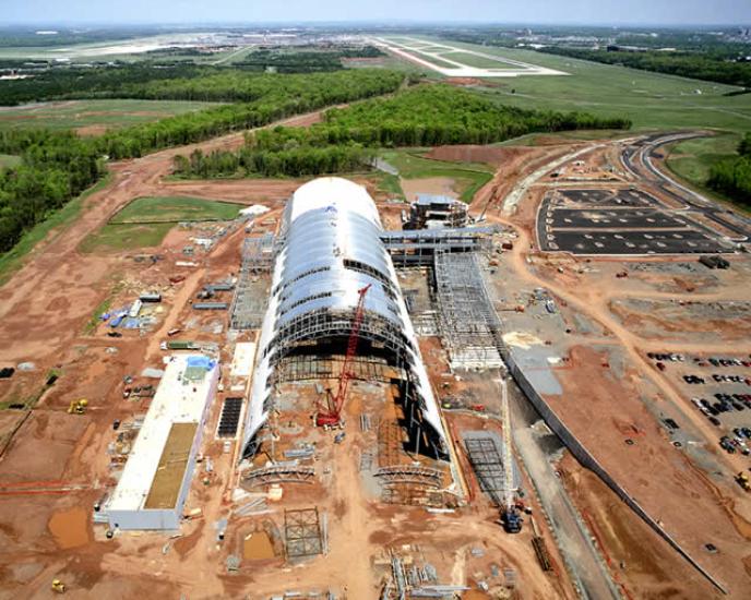 Udvar-Hazy Center Aerial View Looking N, May 02