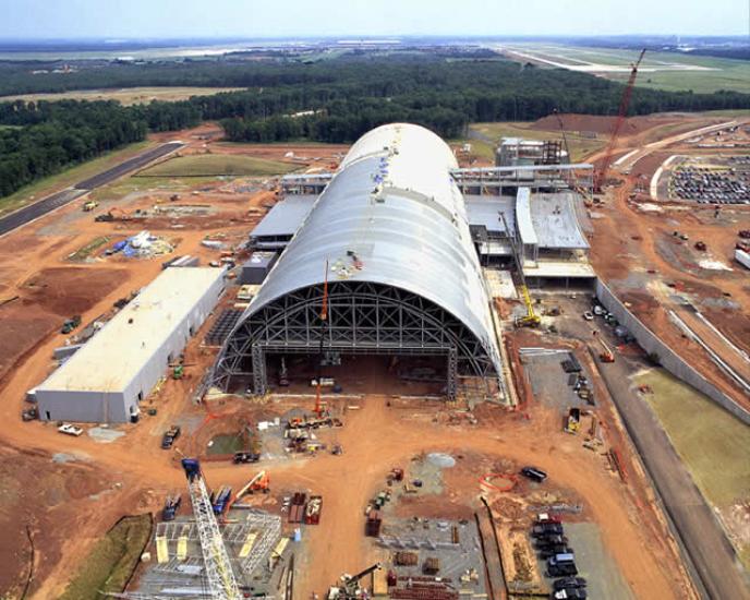 Udvar-Hazy Center Aerial View Looking N, Jul 02