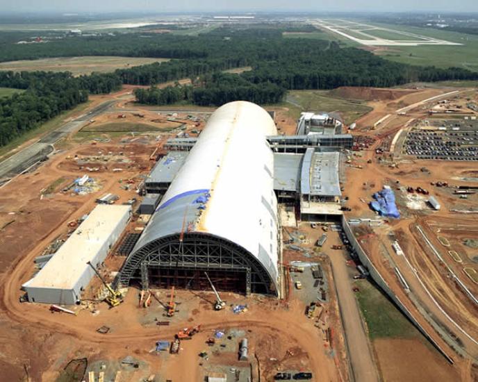 Udvar-Hazy Center Aerial View Looking N, Aug 02