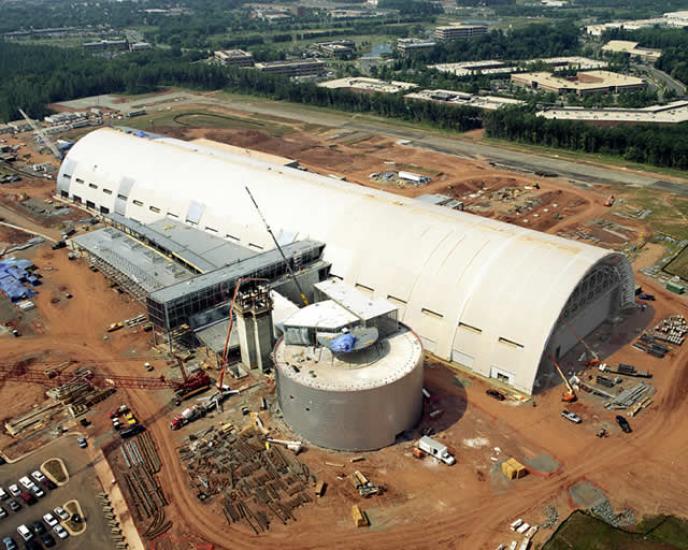 Udvar-Hazy Center Aerial View Looking SW, Aug 02