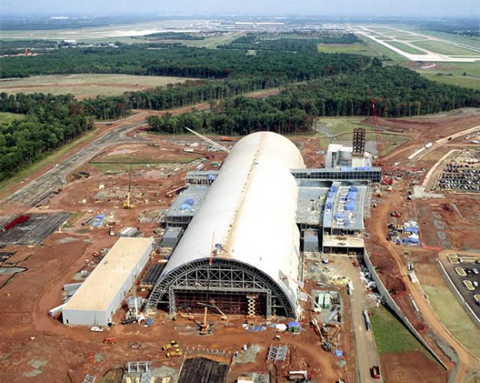 Udvar-Hazy Center Aerial View Looking N, Sep 02