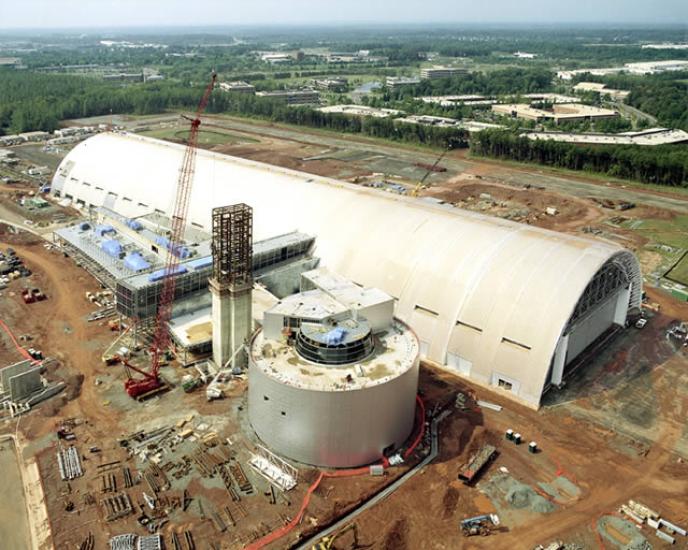 Udvar-Hazy Center Aerial View Looking SW, Sep 02