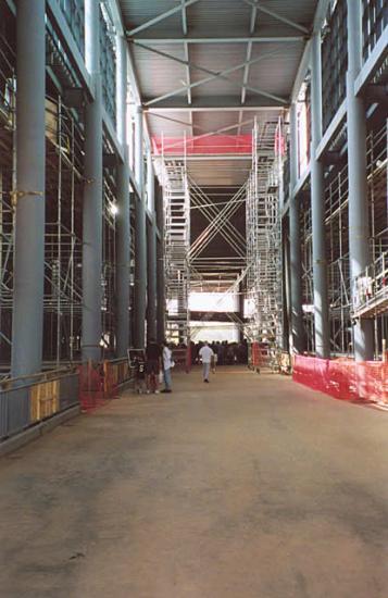 Udvar-Hazy Center entrance walkway progress