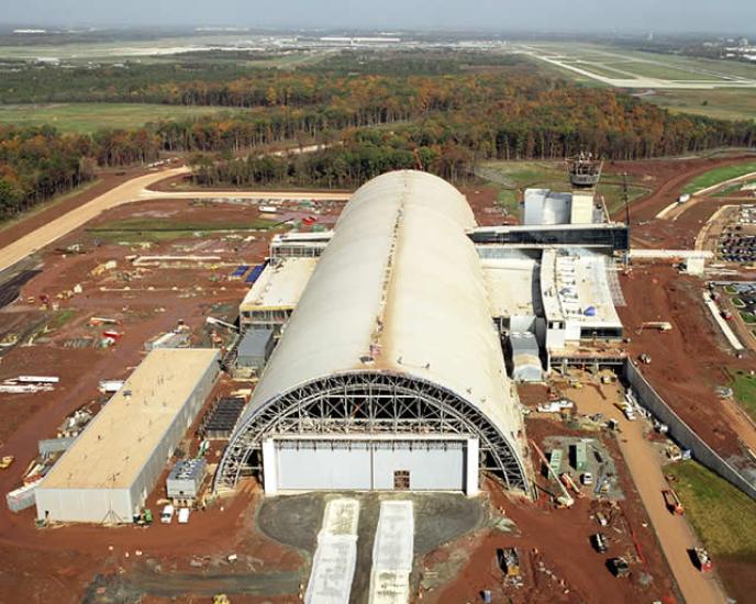 Udvar-Hazy Center Aerial View Looking N, Nov 02