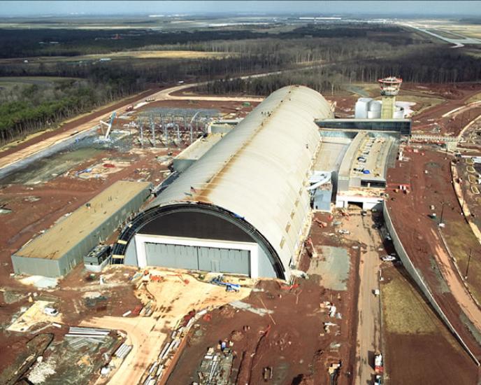 Udvar-Hazy Center Aerial View Looking N, Feb 03