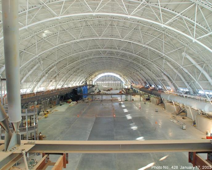 Inside the Udvar-Hazy Center Aviation Hangar