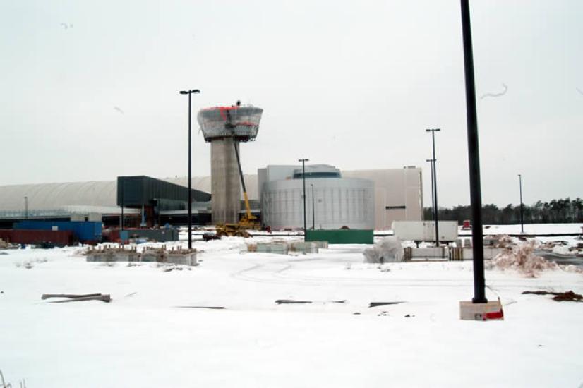 Udvar-Hazy Center in the snow