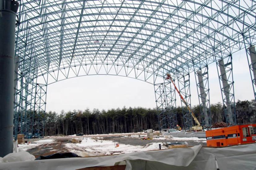 Steel for Udvar-Hazy Center Space Hangar