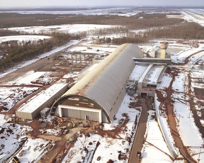 Udvar-Hazy Center Aerial View Looking N, Mar 03