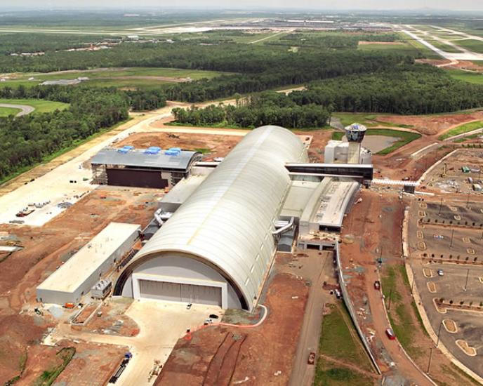 Udvar-Hazy Center Aerial View Looking N, Jun 03