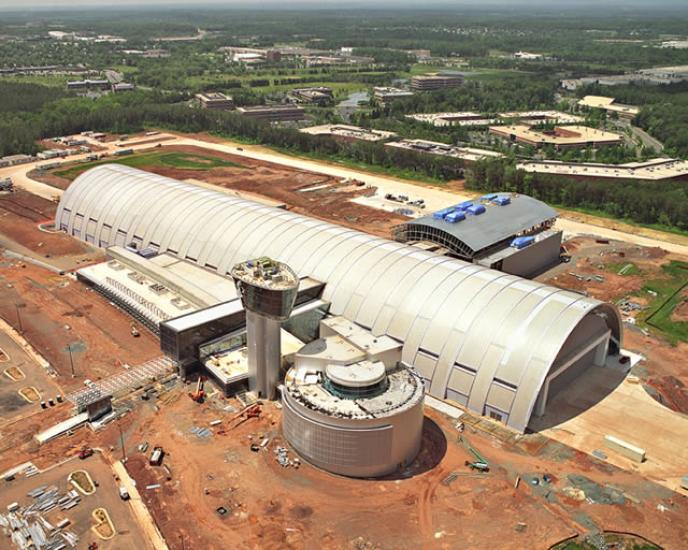 Udvar-Hazy Center Aerial View Looking SW, Jun 03