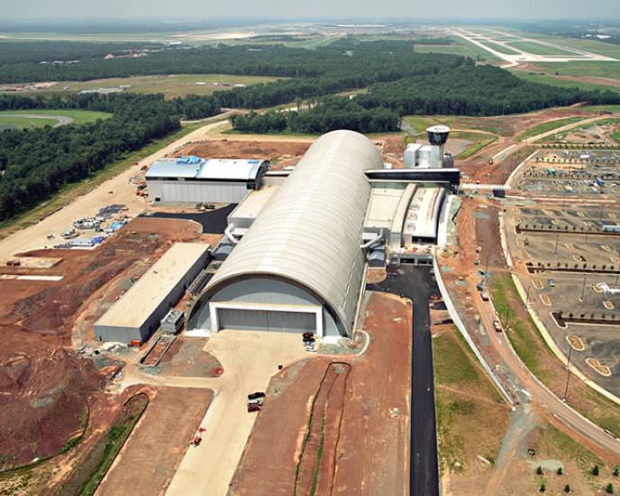 Udvar-Hazy Center Aerial View Looking N, Jul 03