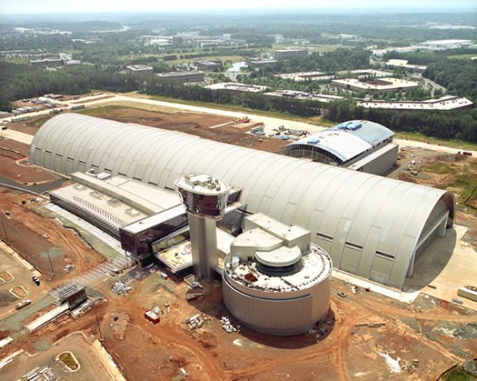 Udvar-Hazy Center Aerial View Looking SW, Jul 03