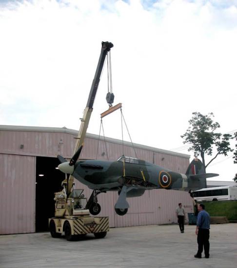 Hawker Hurricane in the air