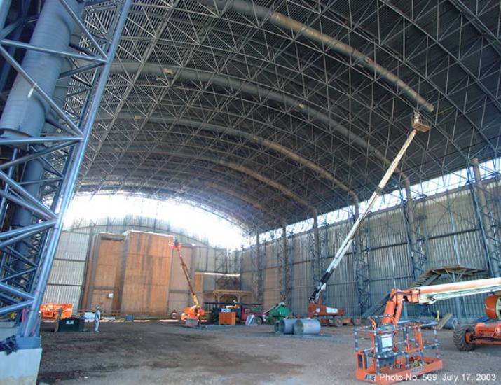 Udvar-Hazy Center Space Hangar inside work