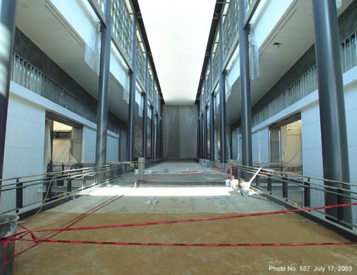 Floor for Udvar-Hazy Center entrance hallway