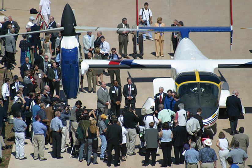 XV-15 tilt rotor arrives at the Udvar-Hazy Center