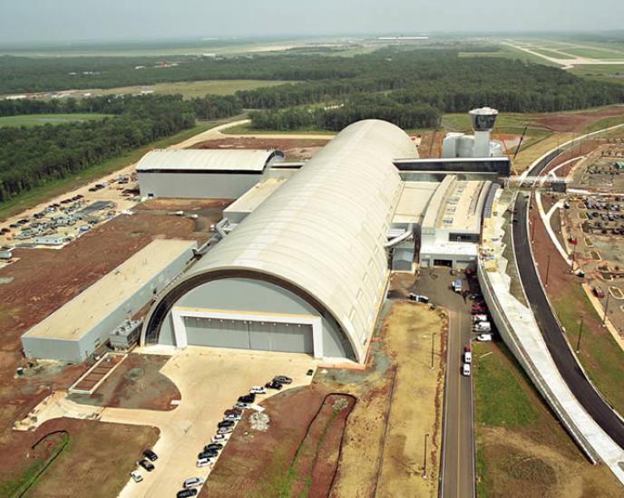 Udvar-Hazy Center Aerial View Looking N, Sep 03