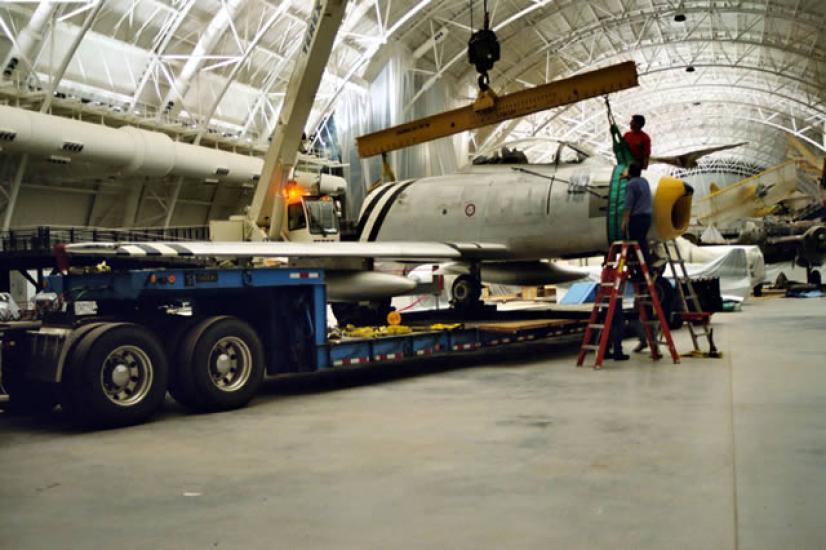 F-86A Sabre Unloaded at the Udvar-Hazy Center