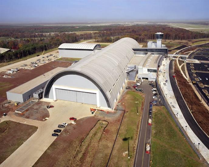 Udvar-Hazy Center Aerial View Looking N, Nov 03