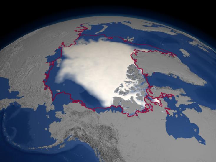 2004 September Minimum Sea Ice Concentration