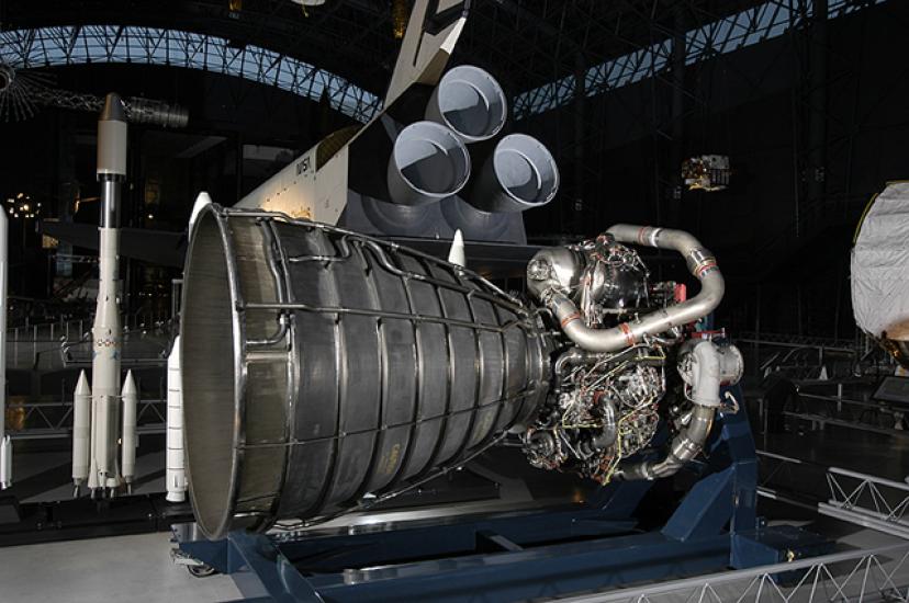 Space Shuttle Main Engine at the Udvar-Hazy Center