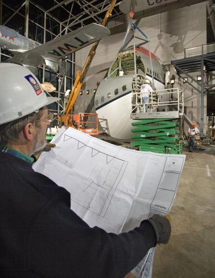 America by Air - Boeing 747 Forward Fuselage Installation