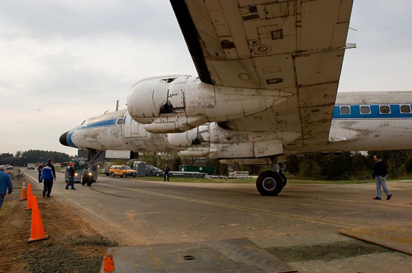 The Lockheed Constellation During Move to the Udvar-Hazy Center