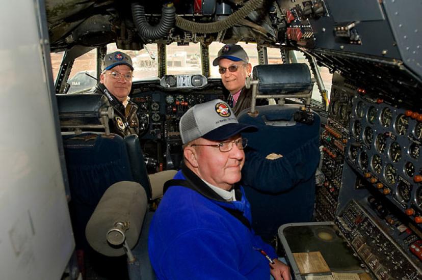 Former Crew Members in Constellation Cockpit