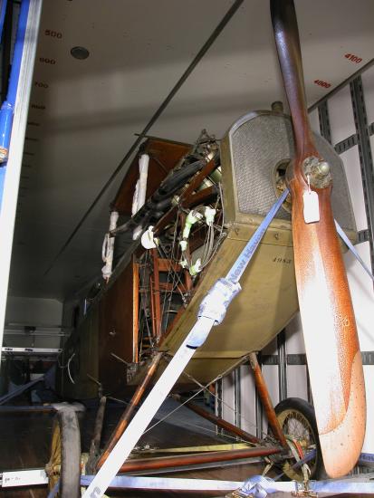 Curtiss JN-4 Jenny Ready for Move to America by Air