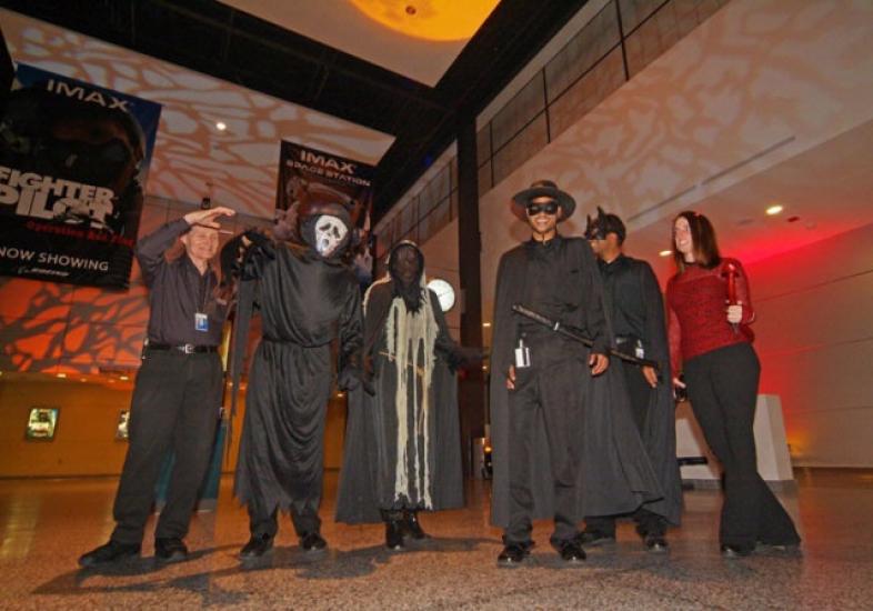 Teens and Adults in Costume at Air & Scare