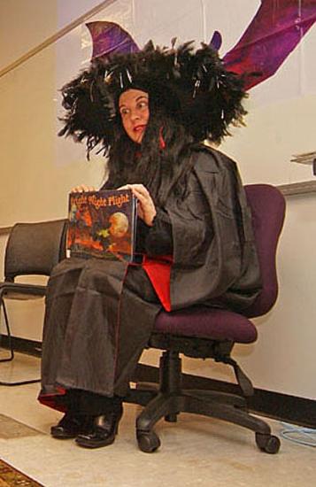 Costumed Story Teller at Air & Scare