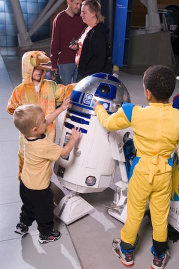 Kids Love Meeting R2D2 at Air & Scare