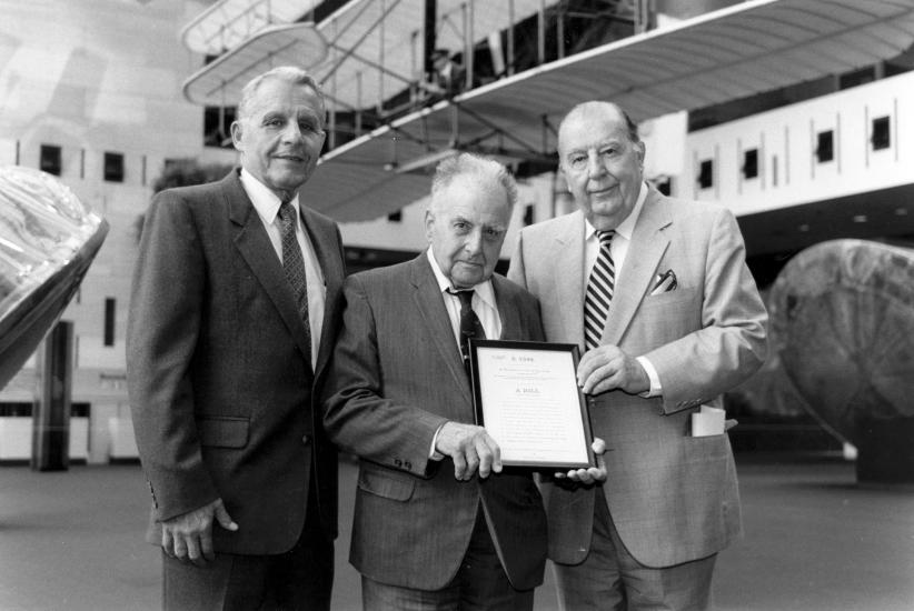 Don Lopez, Paul Garber and Sen. Jennings Randolph